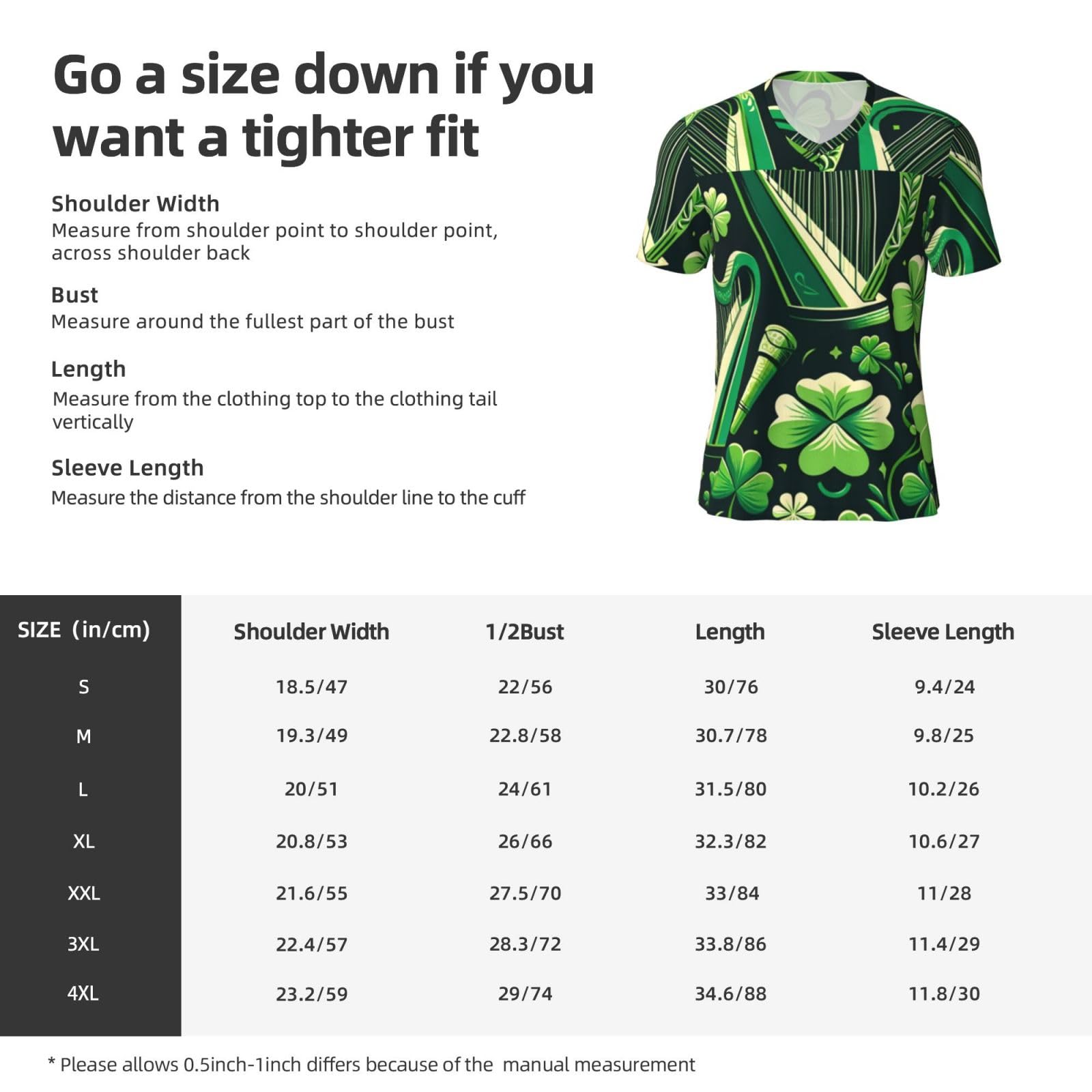 Stylish Athletic Sports Jersey Irish-Harps-Shamrocks Men's Rugby Jersey X-Large