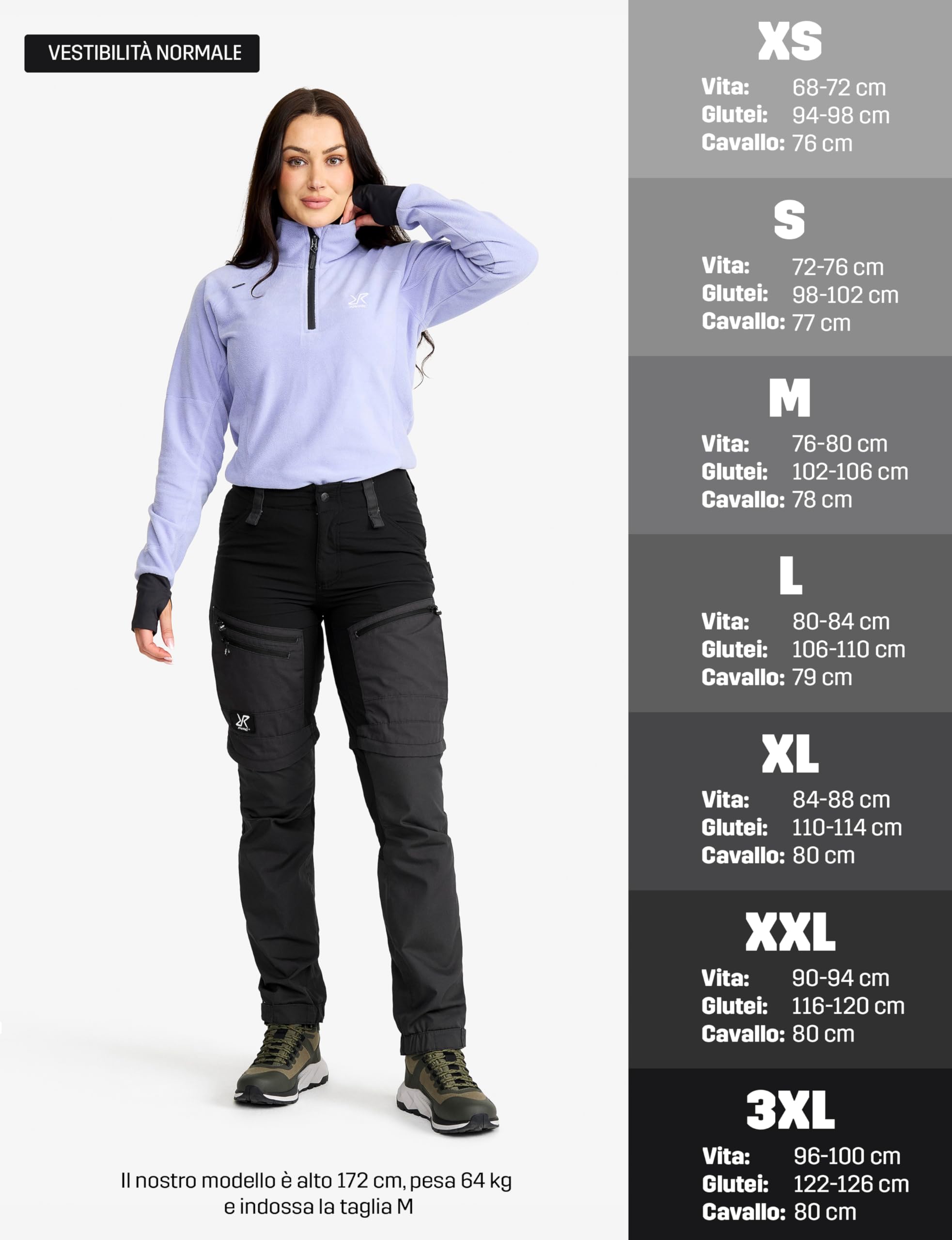 RevolutionRace RVRC GP PRO Zip off Pants da Donna, Pantaloni Resistenti, Ventilati e Convertibili per Tutte Le attività all'aperto