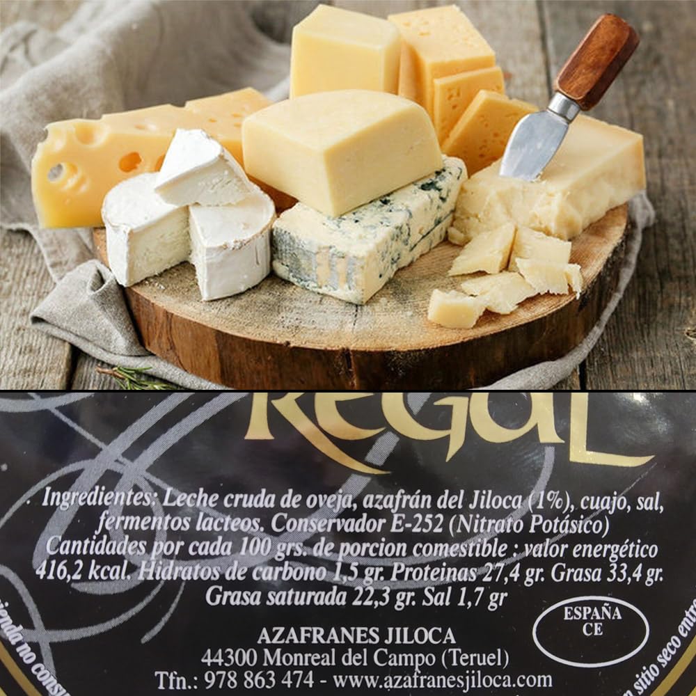 Jiloca Azafranes Cesta Navidad Gourmet para Regalar, Lote para Ocasiones Especiales con Embutidos Delicatessen, Aceite de Oliva, Queso de Oveja, Longaniza, Pétalos de Sal, Azafrán Hebra Selección