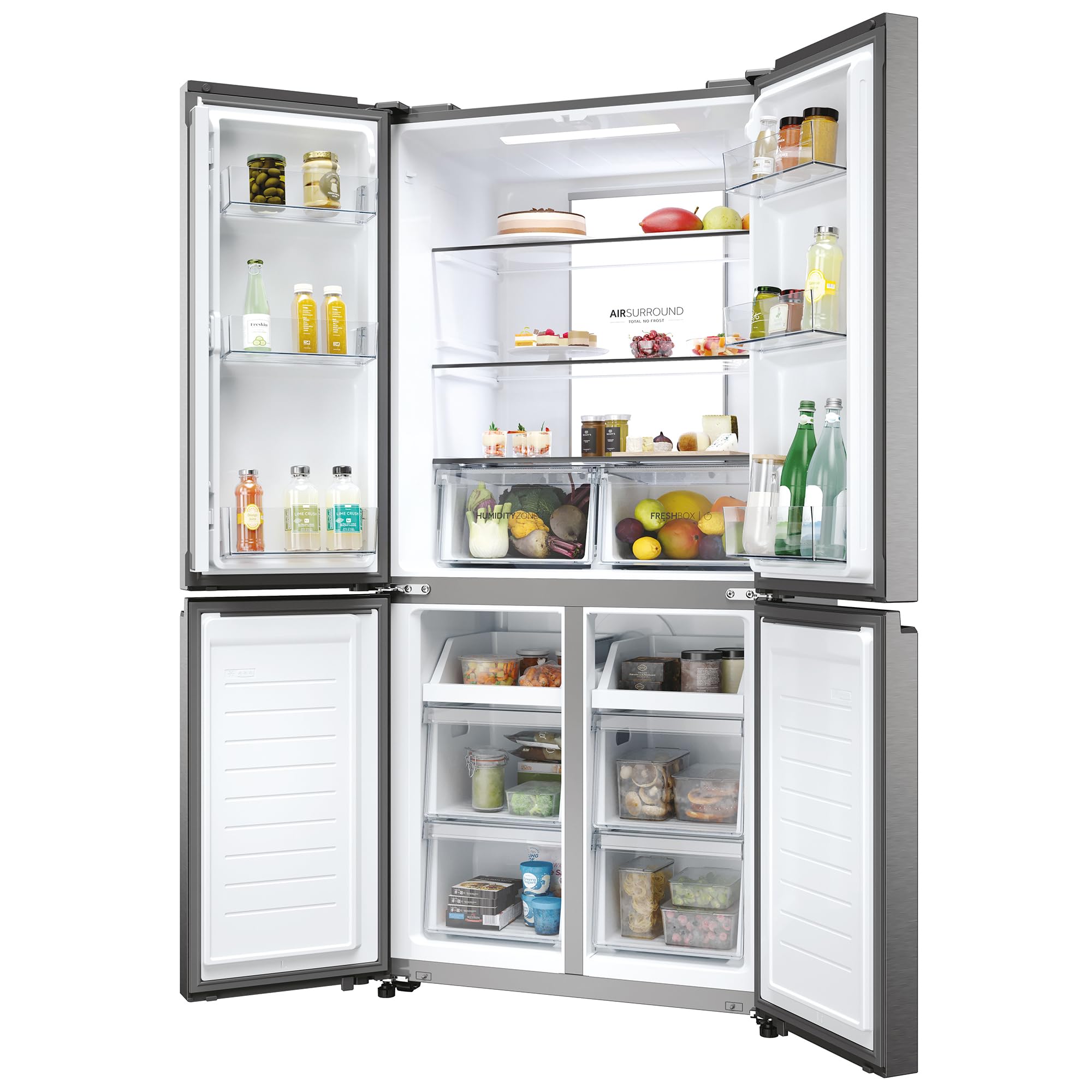 Haier Kühl-Gefrier-Kombination CUBE 83 SERIE 7 HCR7818DNMM, 83 cm Breite, 182 cm Höhe, Fassungsvermögen 467 L, Daylight, HumidityZone, Air Surround