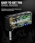Donner Bass Guitar Headphone Amp Basement USB Rechargeable Mini Portable Bass Headphone Amplifier for Bass Guitar