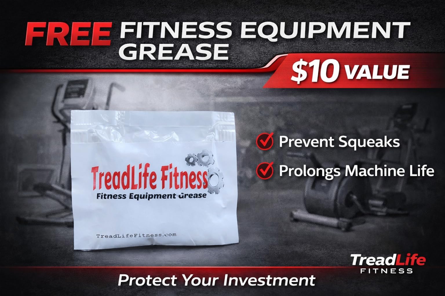 TreadLife Fitness Moteur de tension de résistance – Compatible avec les elliptiques ProForm 510E – Numéro de pièce 193223 – Modèles répertoriés – Livré avec une graisse anti-couinement TREADLIFE