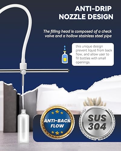 Miniatura 4 de Hanchen Máquina de llenado de líquidos, bomba peristáltica de 5 onzas, llenado automático de botellas de control digital, llenado de aceite