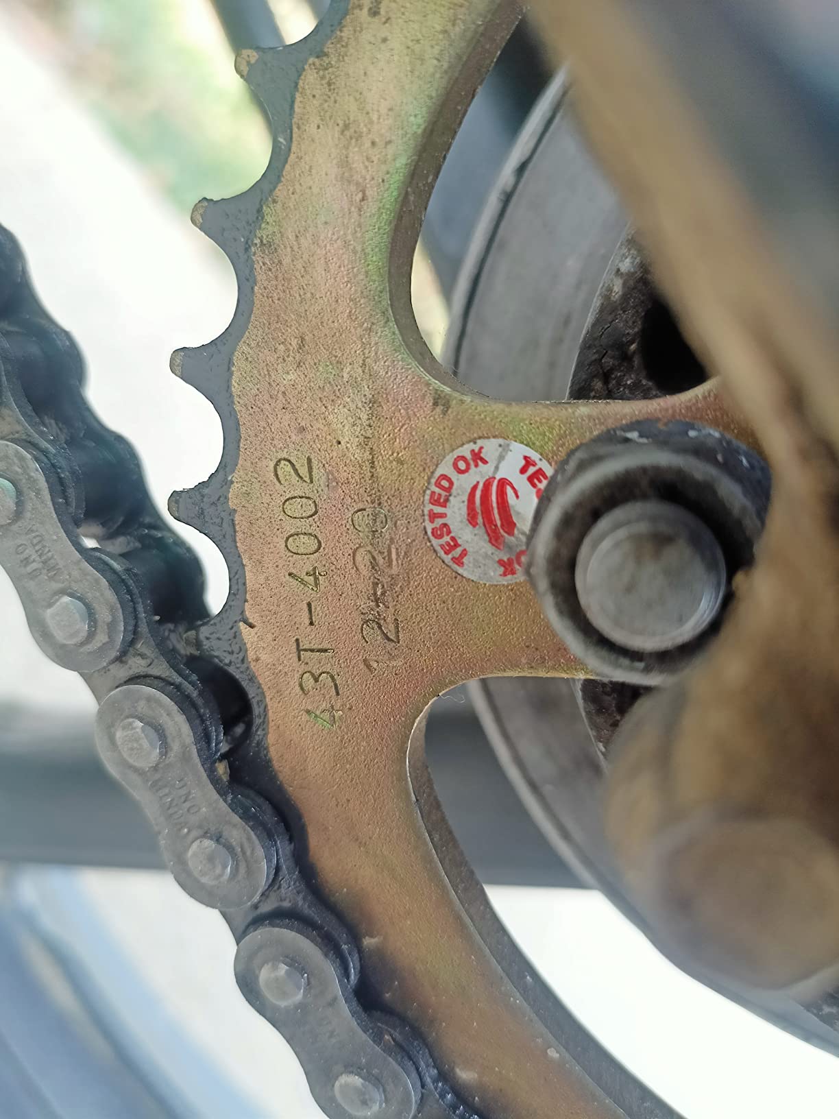 Uno Minda CH5010 Quadra Rivet Chain & Alloy Steel Hardened Sprockets