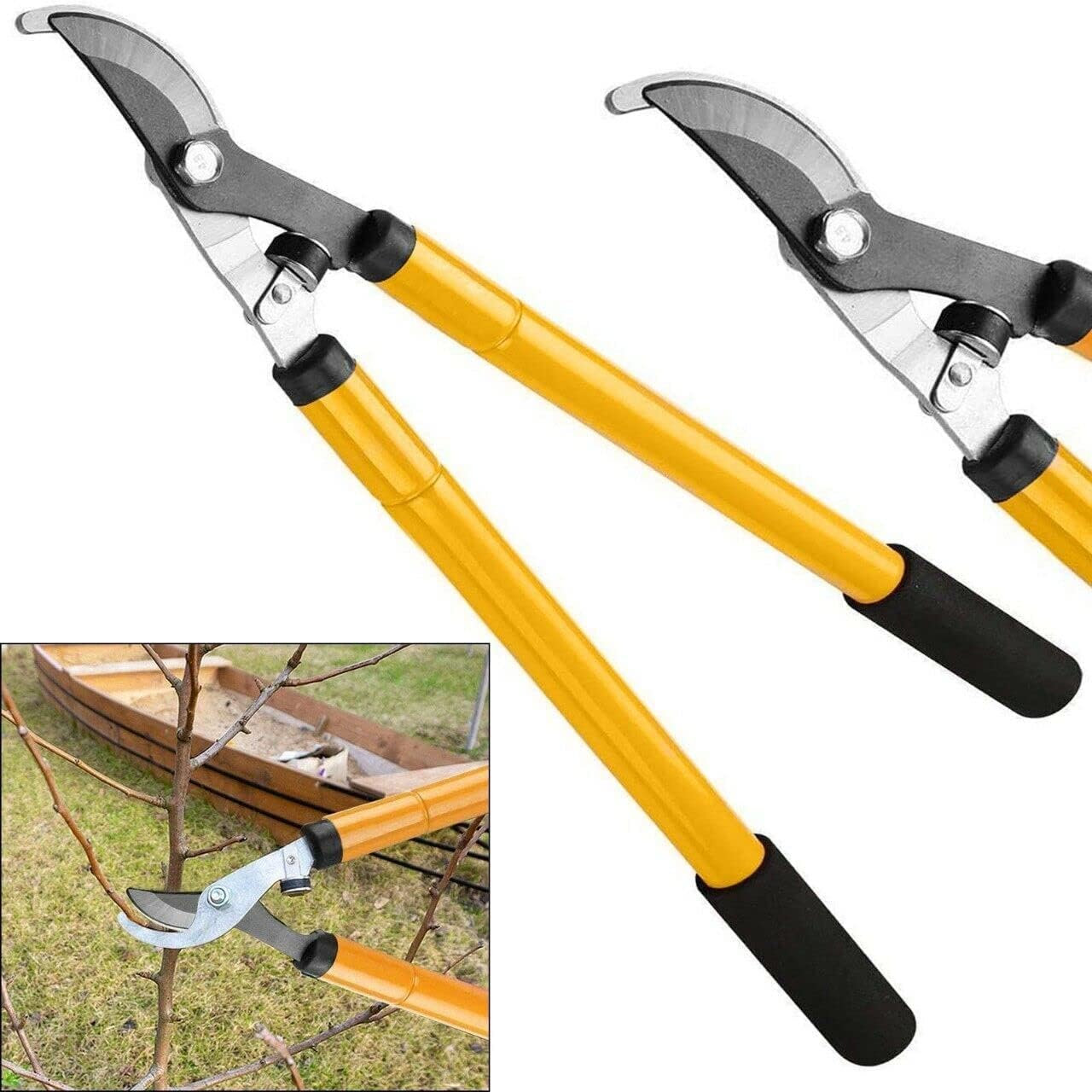 21 Inch Garden Shears Pruner Tree Branch Cutter Lopper Long Handled