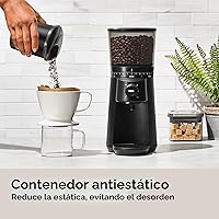 Vista 4 de OXO Brew - Molinillo de muelas cónicas - Negro mate, muelas de acero inoxidable, molienda inteligente automática de un toque
