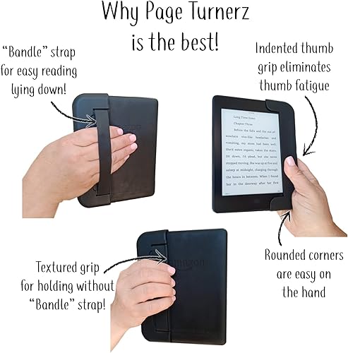 Miniatura 3 de PageTurnerz Funda 5 en 1 Paperwhite Grip para 10 generación, lanzada en 2018, lectura en cualquier posición. Diseño galardonado.