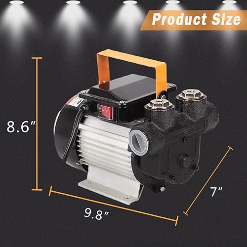 Miniatura 9 de TOPWAY 110V AC 16GPM Eléctrico Autocebante Aceite Combustible Diesel Queroseno Biodiesel Bomba de Transferencia Kit wManguera de Descarga y Boquilla
