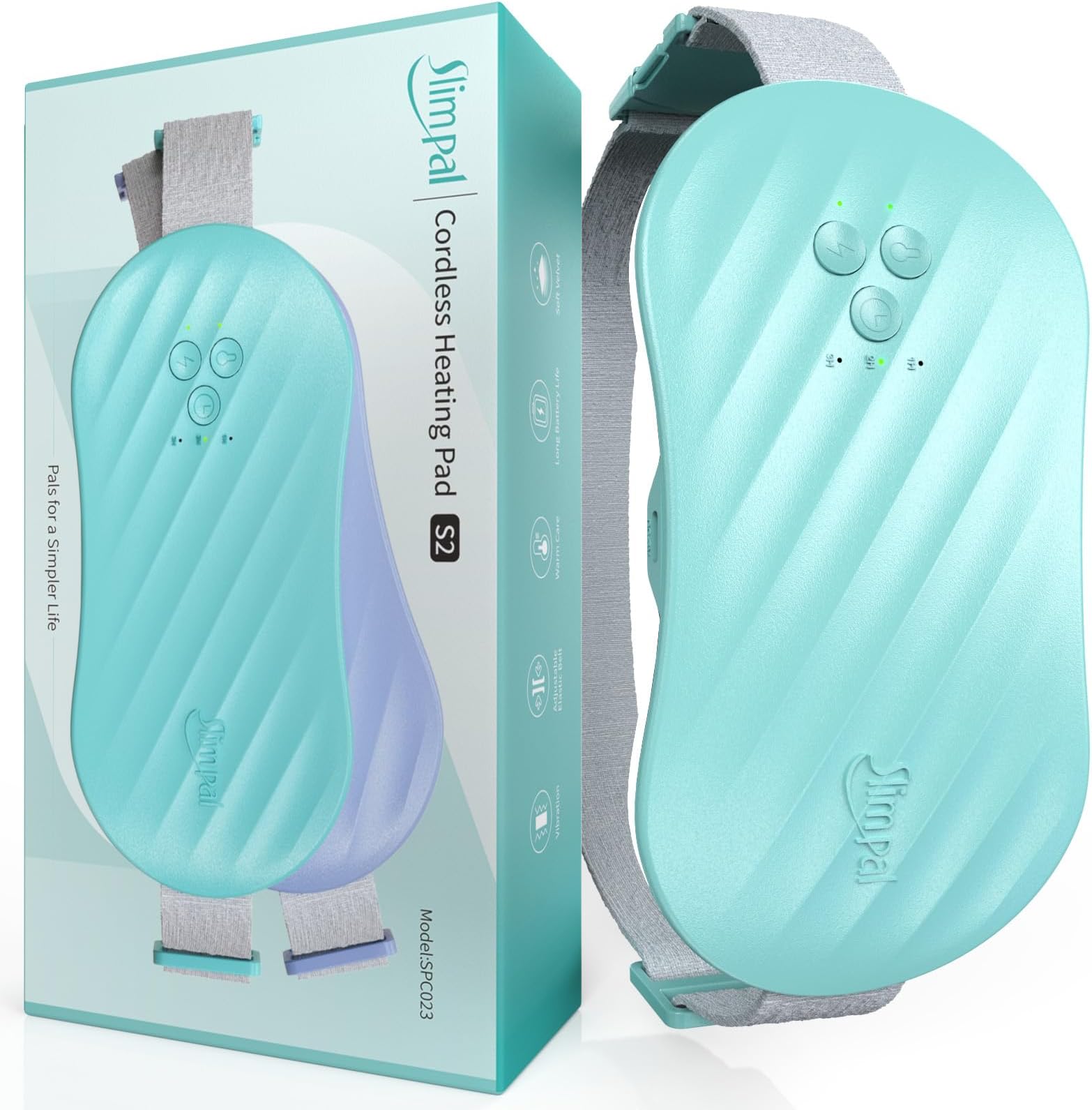 Calorella Portable Cordless Heating Pad with Battery