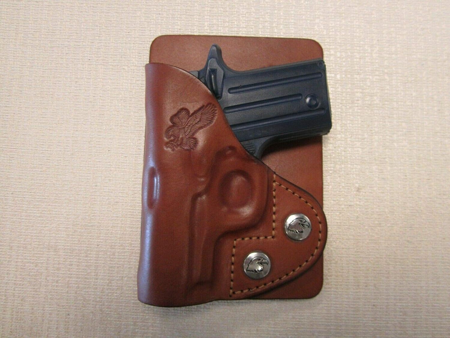 Fits Sig p238 Formed Brown Leather Wallet & Pocket Holster