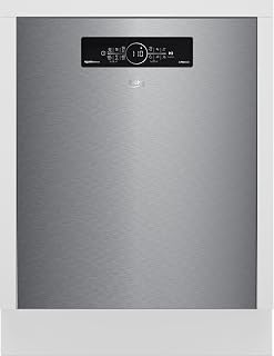 Beko BDDN36550XP Geschirrspüler 60 cm, unterbau, für 15 Maßgedecke, 6 Programme, 6 Zusatzfunktionen, 3 Spülebenen, SilentWash, SelfDry, PowerIntense, SensorAdapt, edelstahl