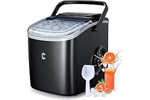 Countertop Ice Maker Machine: Self-Cleaning, Rapid Ice Production