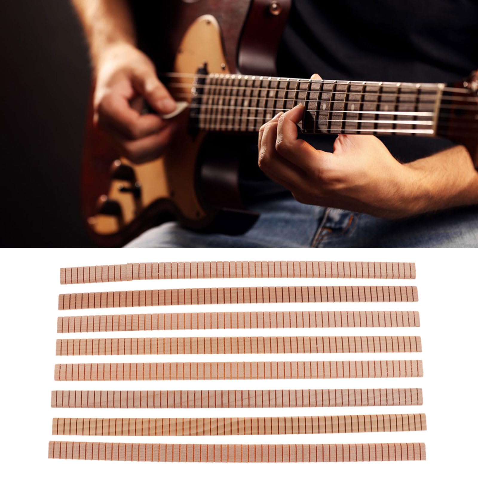 8Pcs Guitar Inlay Guitar Decor Inlay Wood Strips Guitar Binding Purfling Guitar Strips Inlay Ukulele Inlay Wood Inlays