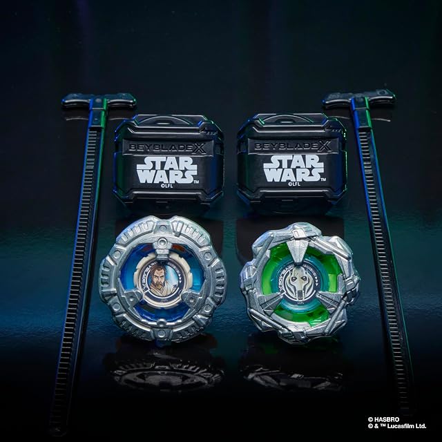 Foto 3 de 6 de Colaboración Beyblade X y Star Wars, OBI-WAN Kenobi 4-60P vs. General Grievous 3-80HN