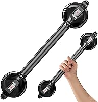 Vista 21 de DAILYLIFE Barras de agarre para bañeras y duchas, asas de ducha de 17 pulgadas para ancianos con ventosa, barra de agarre de seguridad para ducha