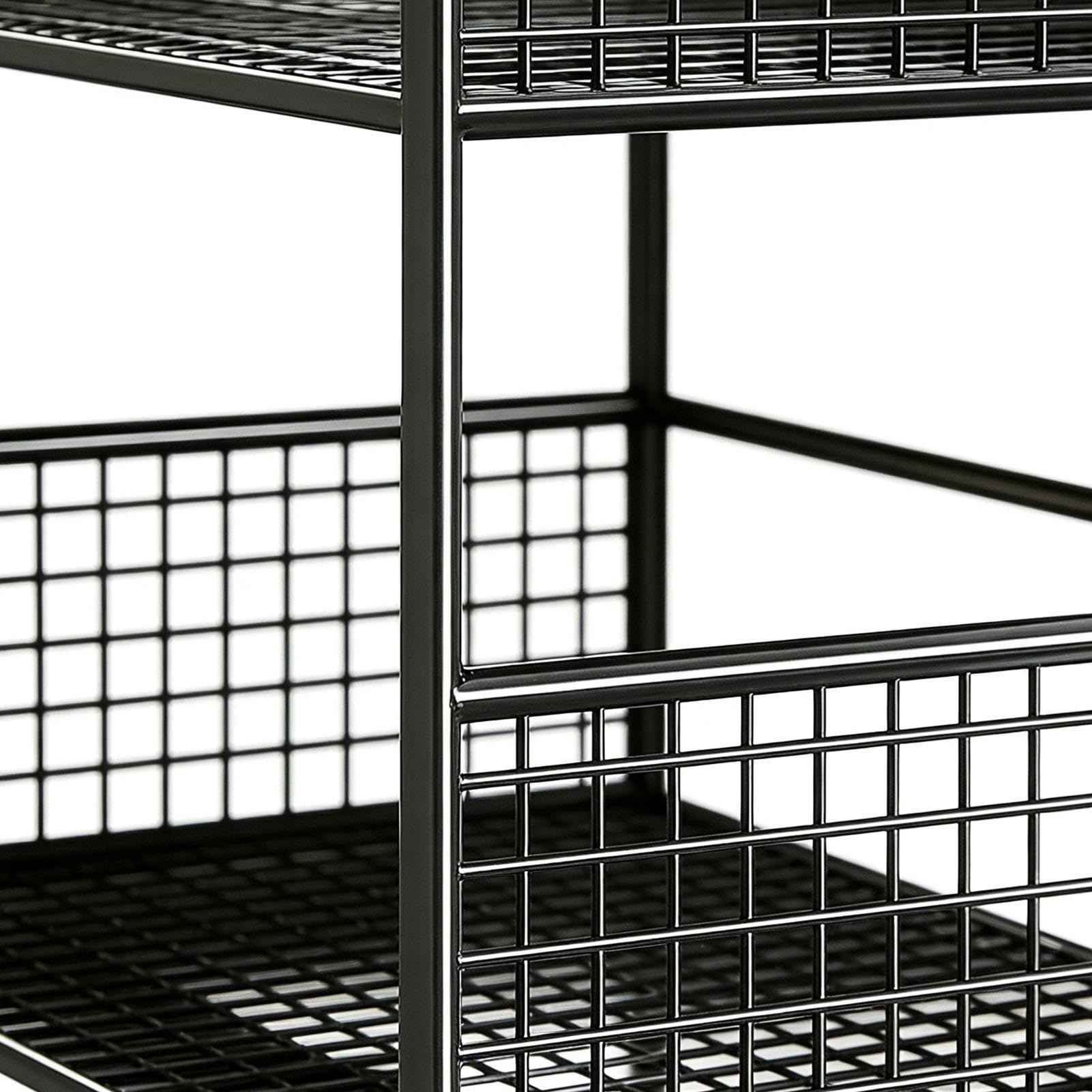 Carrello a 3 Ripiani Mobili Organizer Multifunzione Metallico con Ruote | Organizzatore Scorrevole Per Dormitorio Cucina Ufficio Pulizie Università Lavanderia Hobby Casa Salone