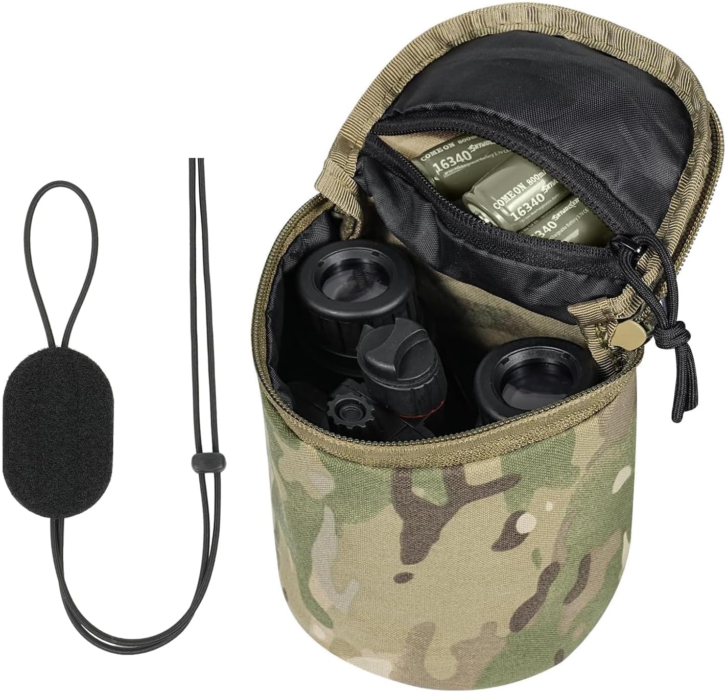 Tactical NVG Pouch，MOLLE Night Vision Carrying Case，Soft Padded Multi-Purpose Utility Pouches.