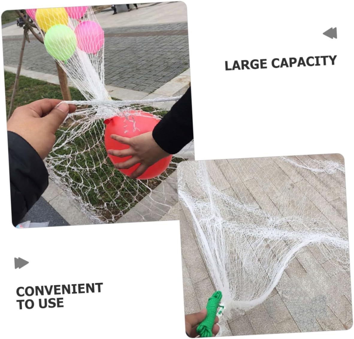 Large Balloon Release Net for Events Reusable White Mesh Fabric for up to Balloons for Graduations and Parties Safe and