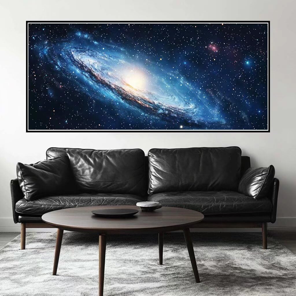 Malen Nach Zahlen Galaxie Malen Nach Zahlen Erwachsene Universum, 120 X 60 cm XXL Groß Acrylfarben Ölgemälde, DIY Malen Nach Zahlen Kinder Anfänger Set Bastelset für Wand Dekor (Ohne Rahmen) -H669