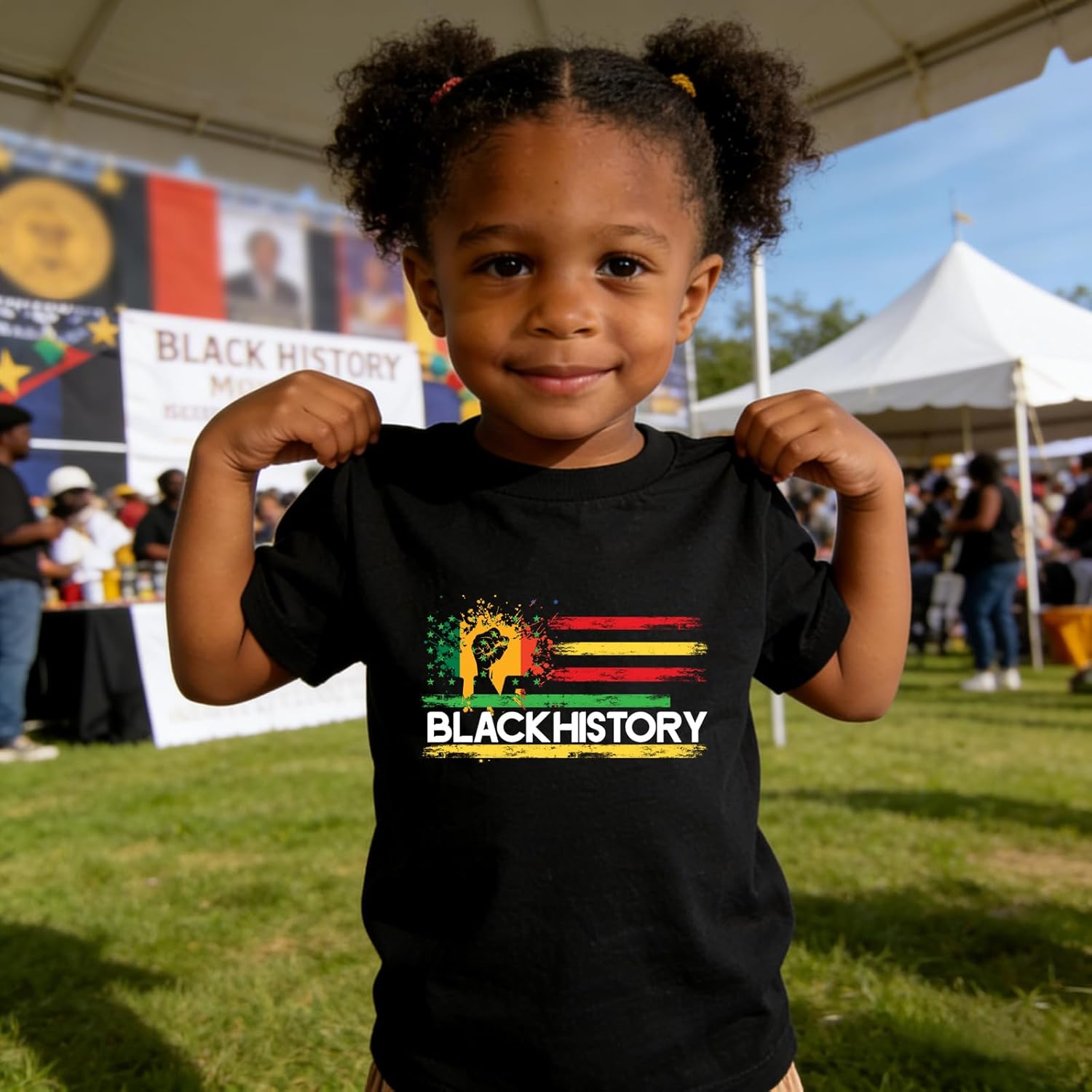 Black History Shirts for Kids: Classic Crewneck Cotton Tees (2-7T) - Image 3