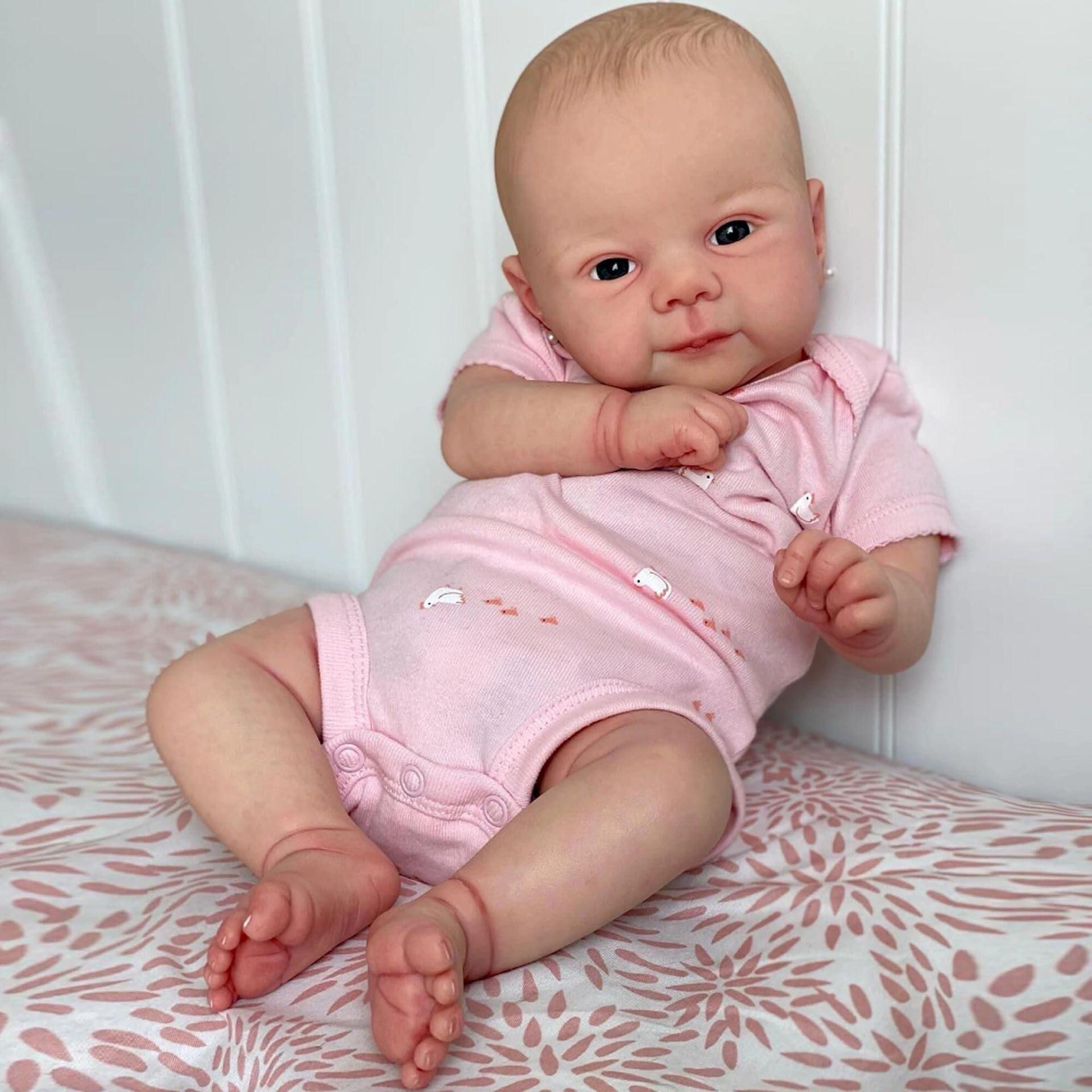 MAIHAO Bambole Reborn Femmina Realistiche Bambola Originali Reborn Sembra un vero Bambino Ragazza con gli occhi Aperti 20 pollici