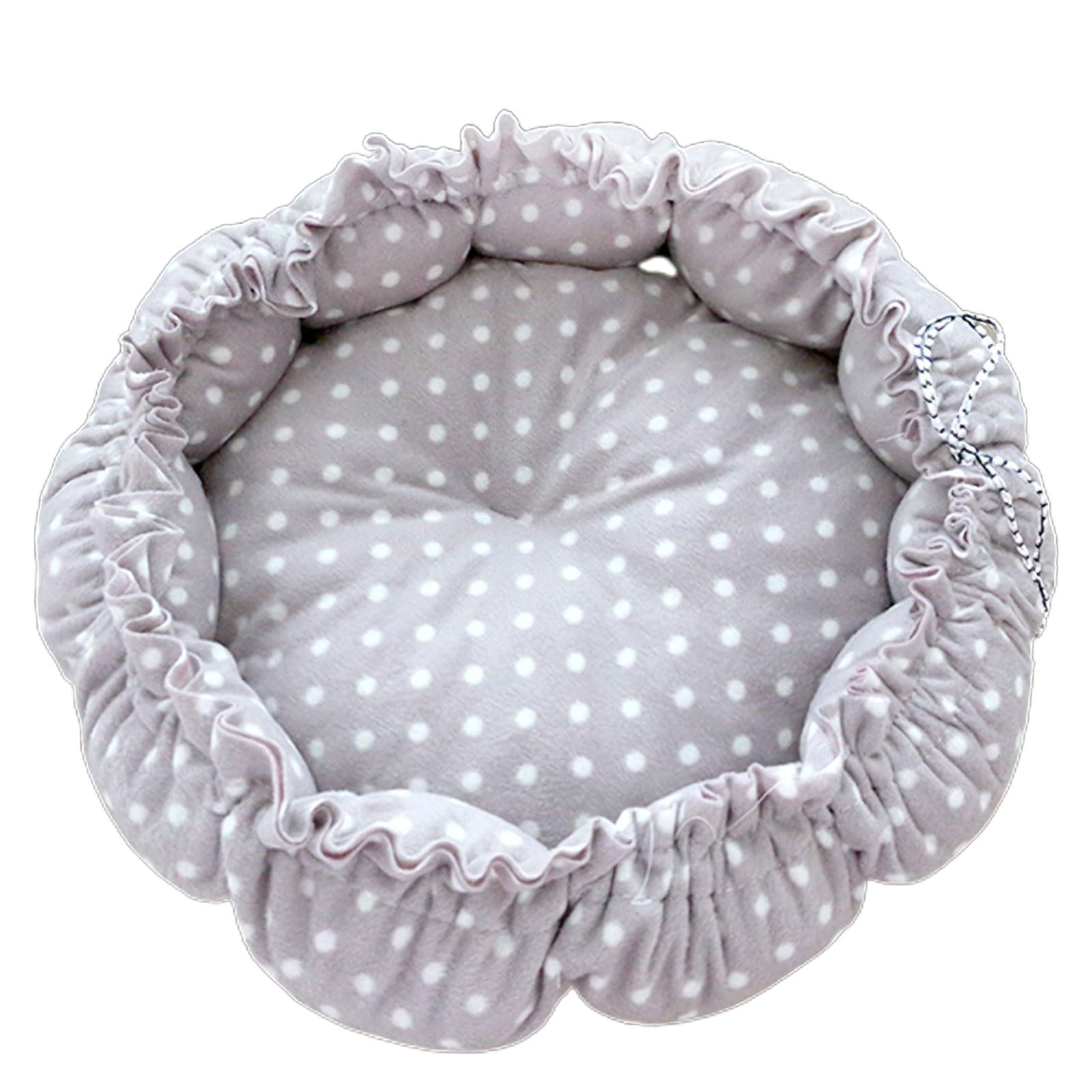 Lit pour chat en peluche ultra douce : panier douillet coupe-vent