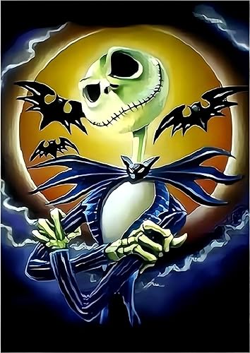 Miniatura 1 de FILASLFT Kits de pintura de diamantes de Halloween para adultos, kits de arte de diamantes para principiantes, 5D, diamantes de imitación de