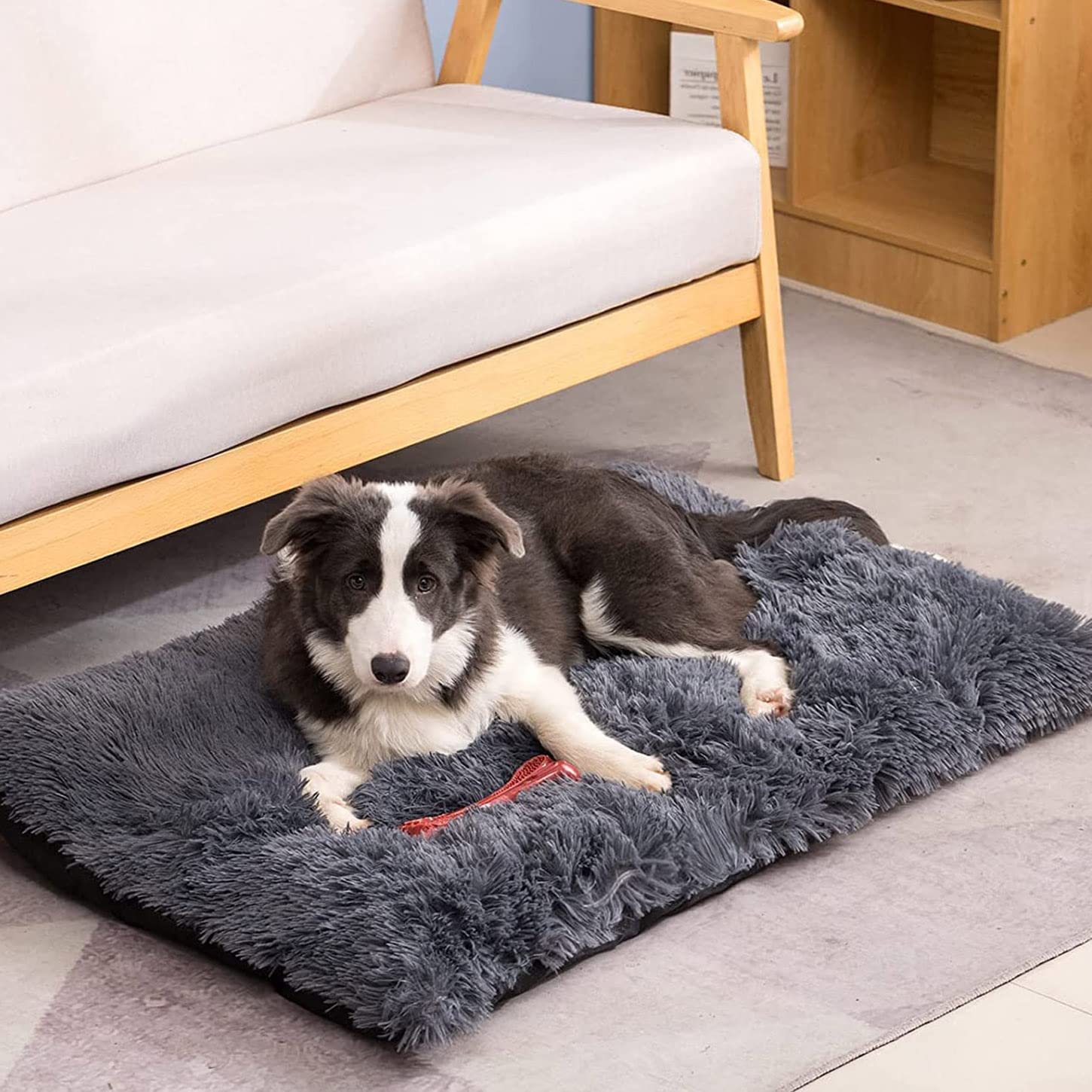XXL Hundebett Weich & Flauschig – Waschbare Plüschmatratze Für Hunde & Katzen, 110x80 Cm, Hellgrün