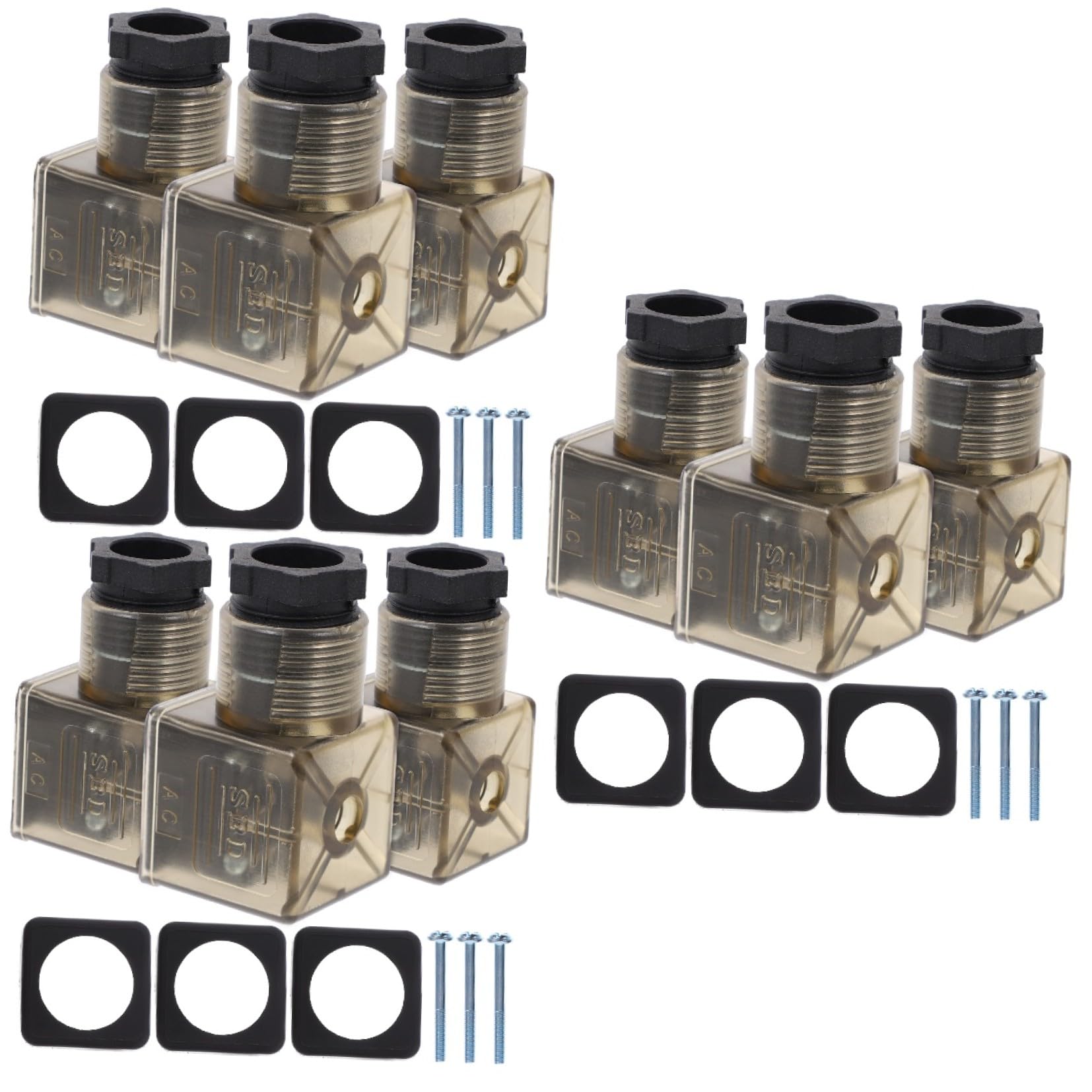 Conectores de bobina de solenoide DIN con luz para caja de conexiones Anneome