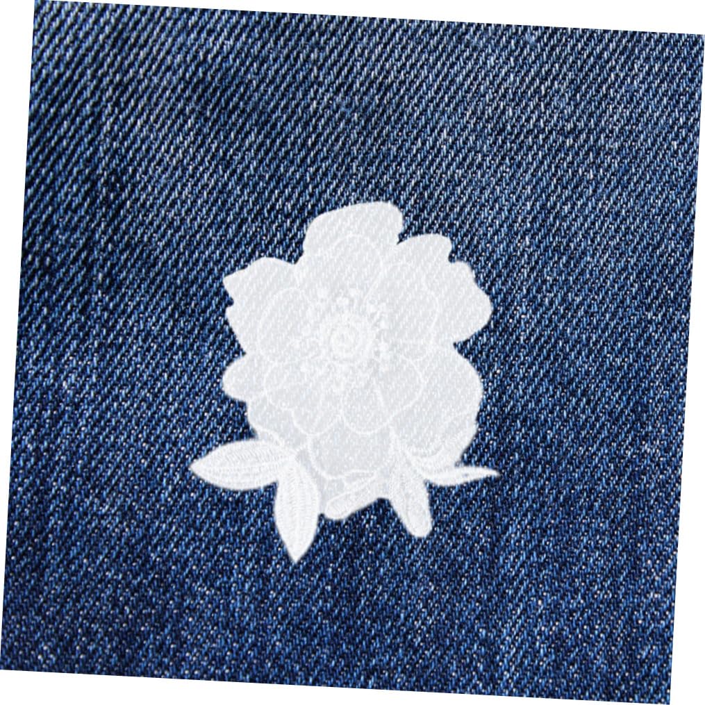 NUOBESTY 30pezzi Toppe Ricamate Pizzo Bianco Da Cucire Per Abbigliamento Accessori e Progetti Creativi Per Gonne Jeans Cappelli e Borse