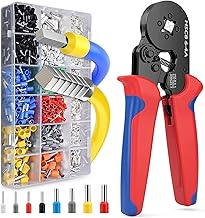 Magnova Wire Crimping Tool With 1200pcs Ferrule Wire End Terminals, Ferrule Crimper Plier, Self-Adjusting Ratchet Tool Set for AWG 23-7, 0.25-10mm² Electrical Wire Connectors