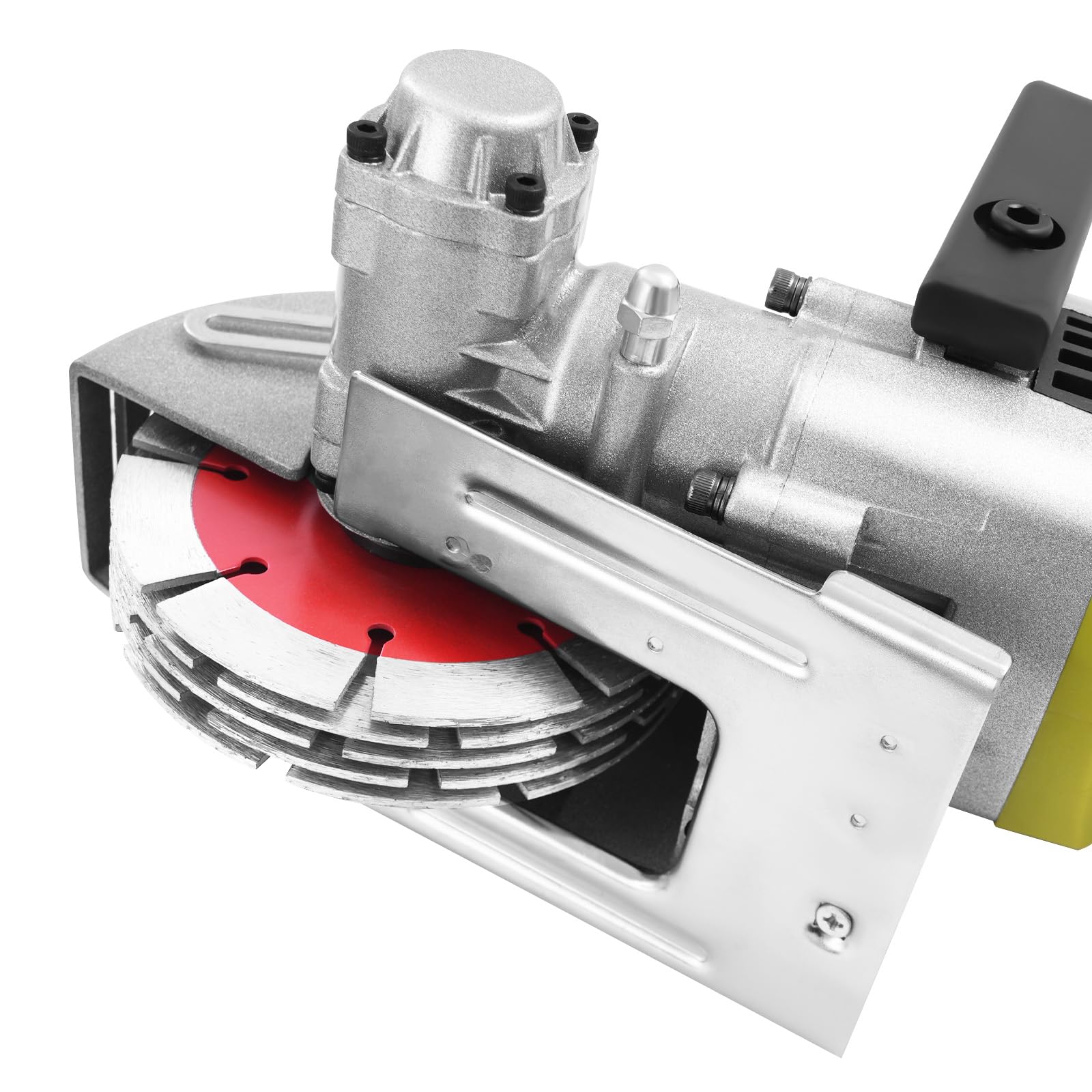 Frezarka murarska z 5 sztukami 125 mm, 7500 obr./min, bezpyłowa frezarka do murów, 4 kW, elektryczna frezarka szczelinowa, do murów, rowków