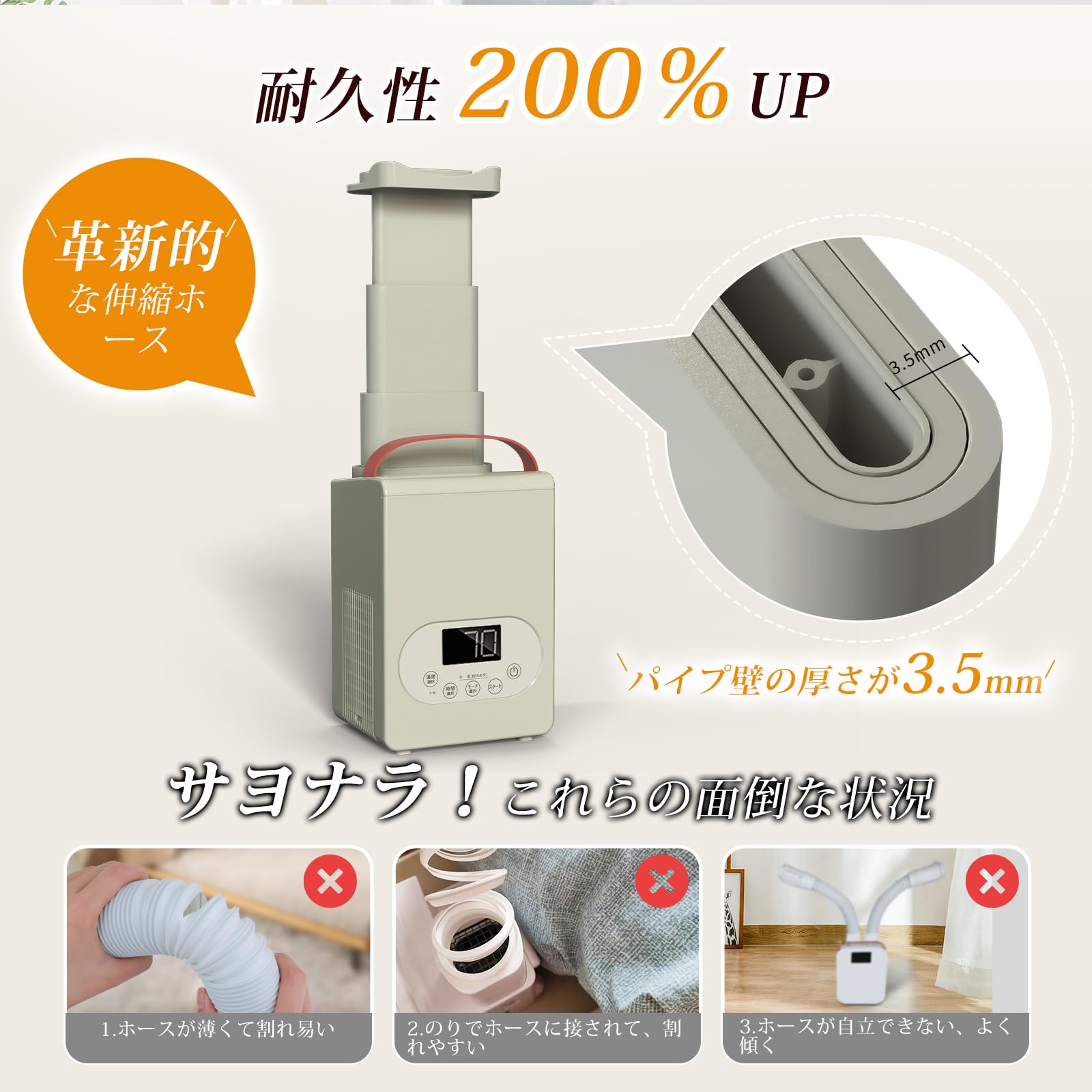 【特価商品】布団乾燥機 ダニ退治 革新的な1秒伸縮ホース パワフル ふとん乾燥機 Amazon.co.jp: YOIIYO 布団乾燥機 ダニ退治 革新的な1秒伸縮