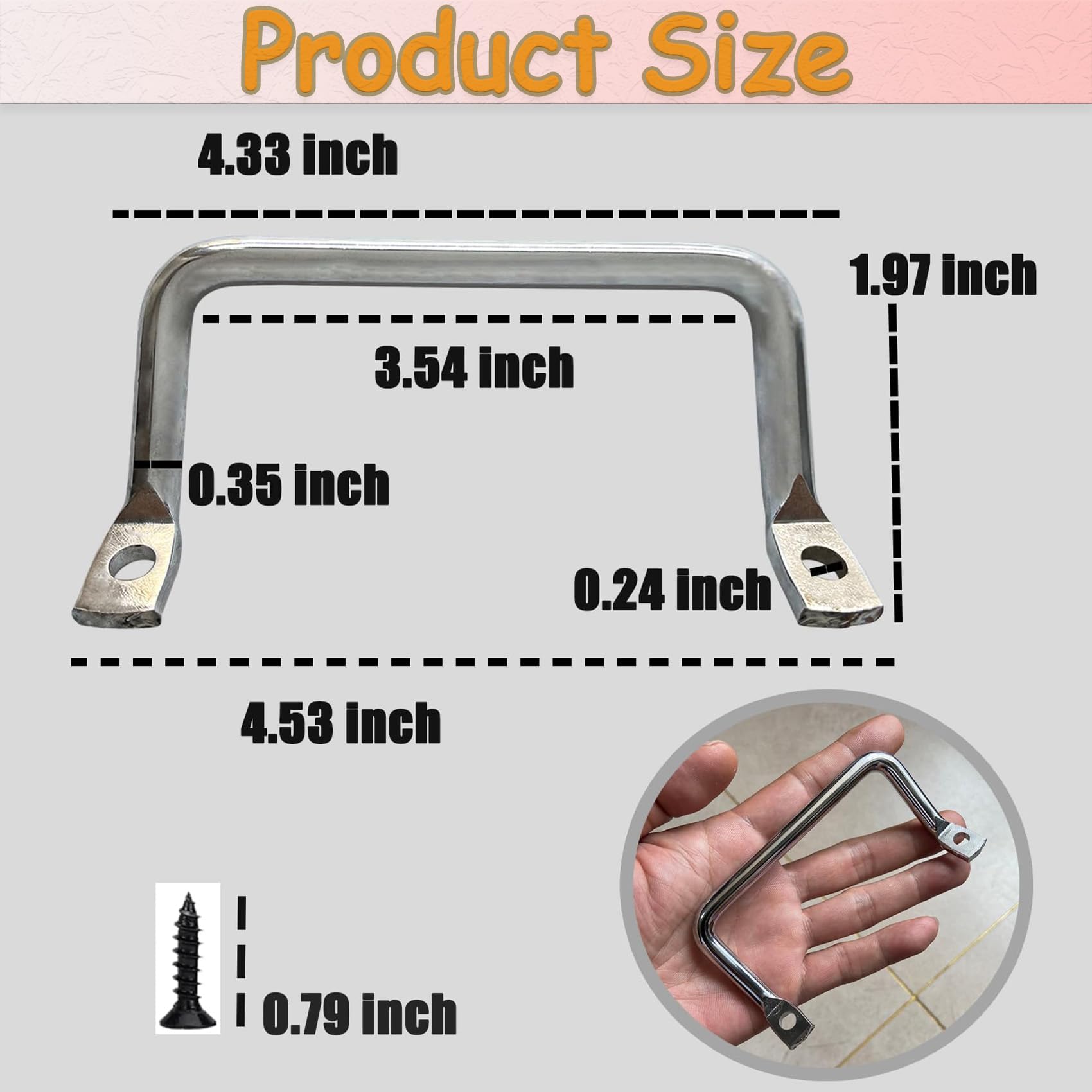 Silver Charcuterie Board Pulls - Serving Tray Handles -2
