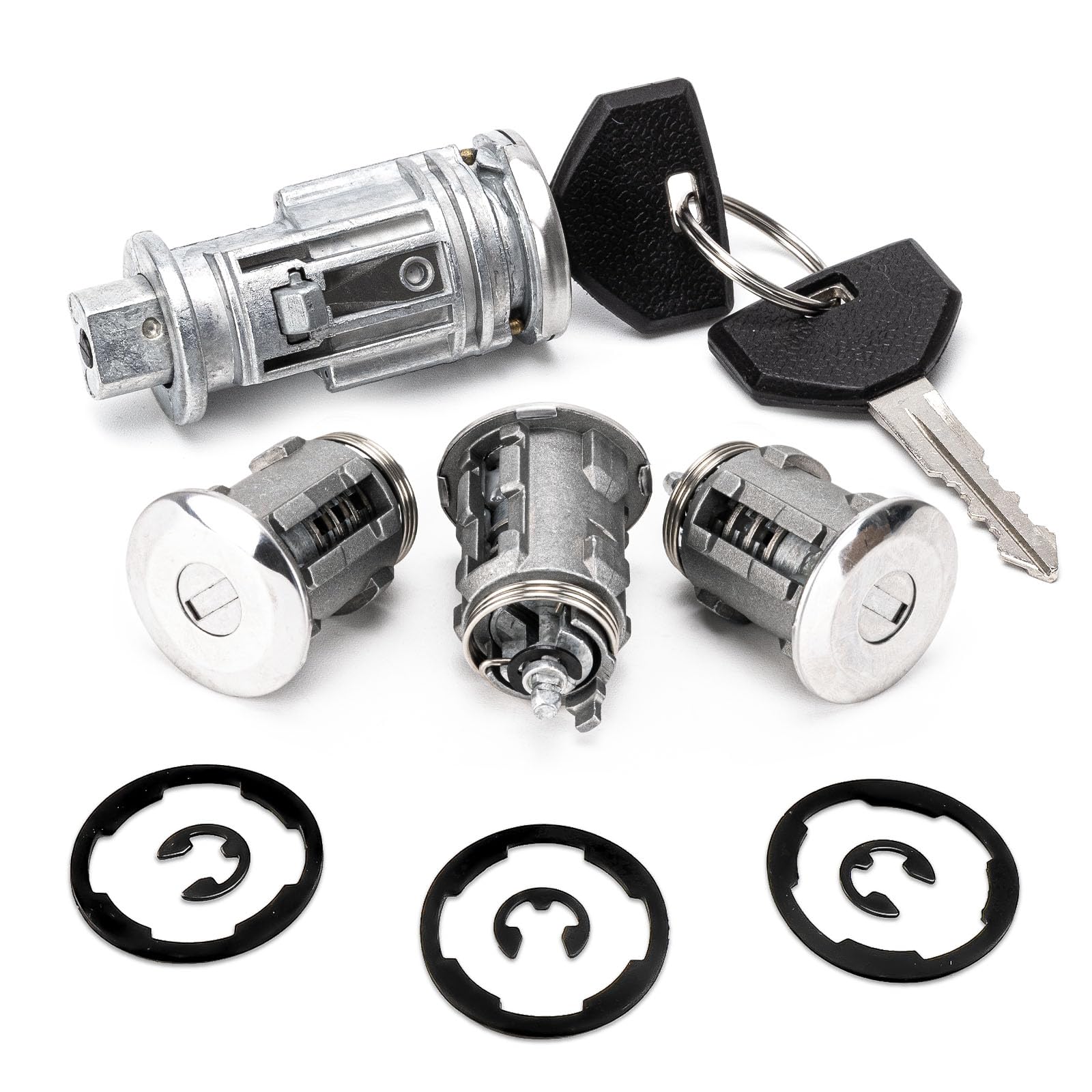 Ignition Switch Lock Cylinder w/Door Lock & Key Compatible with Jeep Models | for Jeep Wrangler TJ 2002-2006, Replace# 5003843AB, 68001713AA For Wrangler TJ 2002-2006