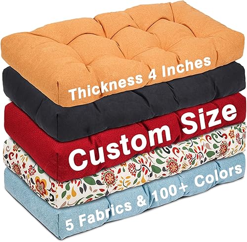 Cojines de banco personalizados, cojín de banco de espuma viscoelástica antideslizante, cojín para muebles de interior, cojín de asiento de ventana,