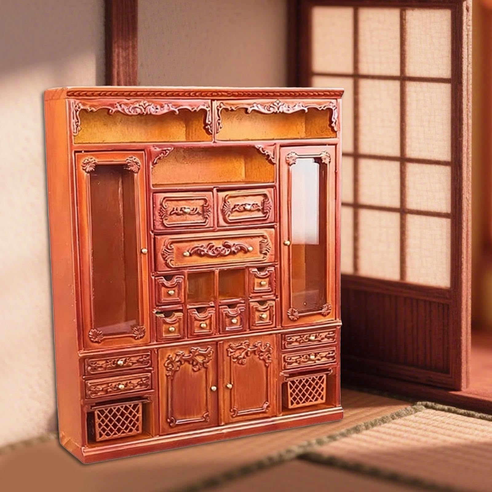 Amazon | Mqiklt 1/12 ドールハウス用ワードローブ 装飾品 理想的な