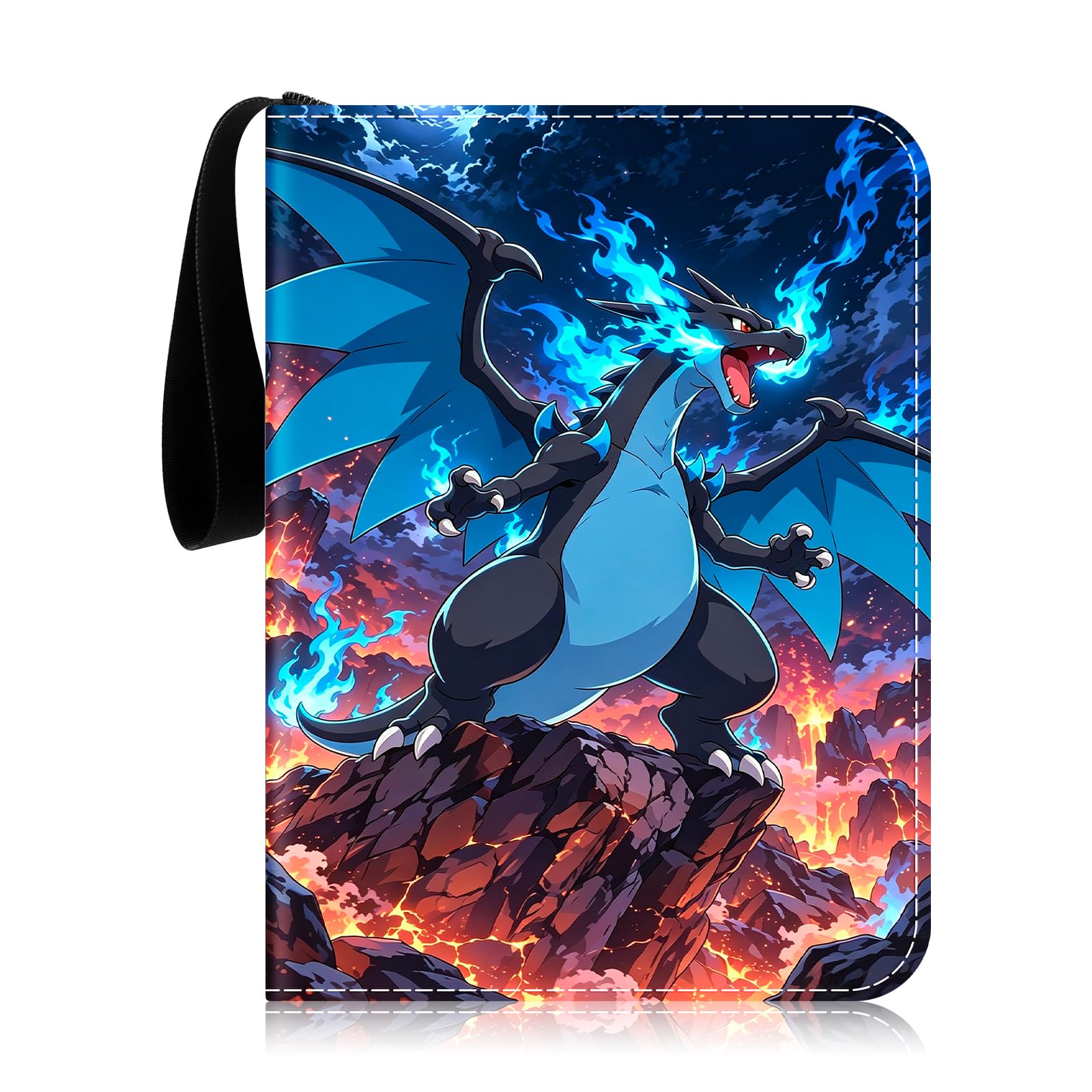 Trading Card Binder 4 Pocket Card Folder Holder for 400 Cards，G-400