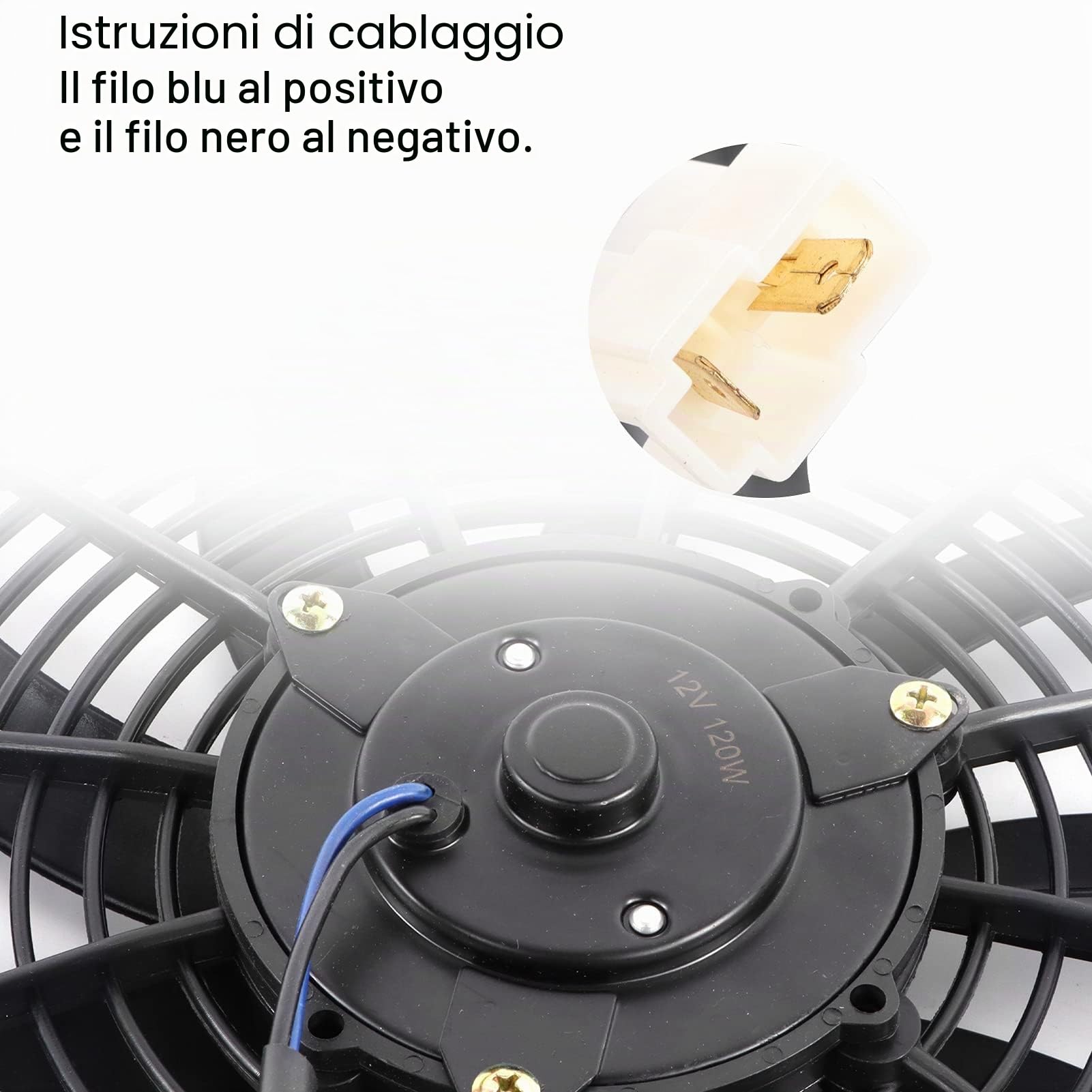 Ventola per Radiatore, Ventola di Raffreddamento per Auto 16 Pollici Ventola Elettrica Ventola Motore Ventola Elettrica Sottile Ventola Aggiuntiva con Kit di Montaggio per