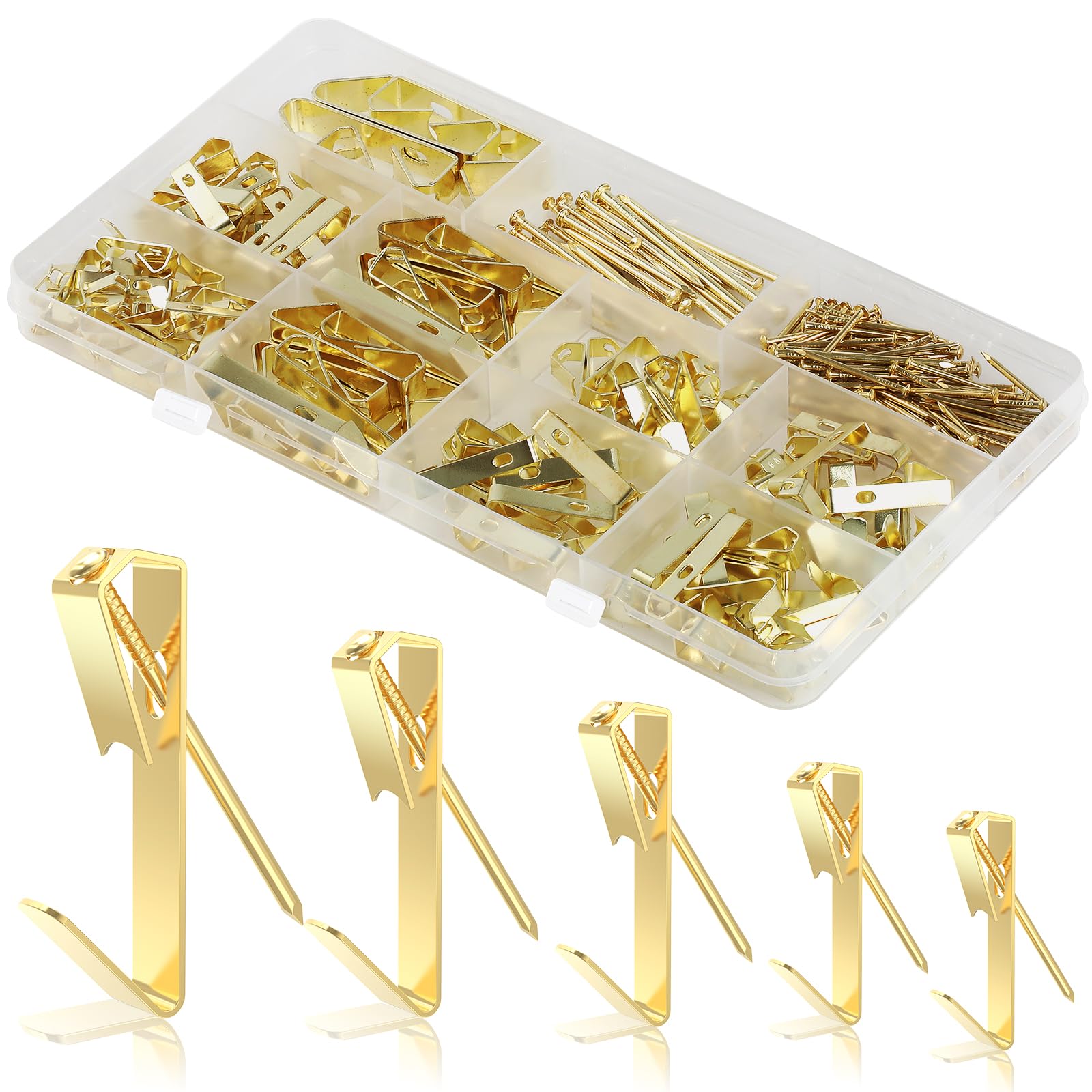 220 Stück Bilderhaken Bildaufhänger für Wände,GeeRic Bilderhaken Bildaufhänger Set Für Foto Bilderrahmen für Haus Büro Bild Malerei Hängen