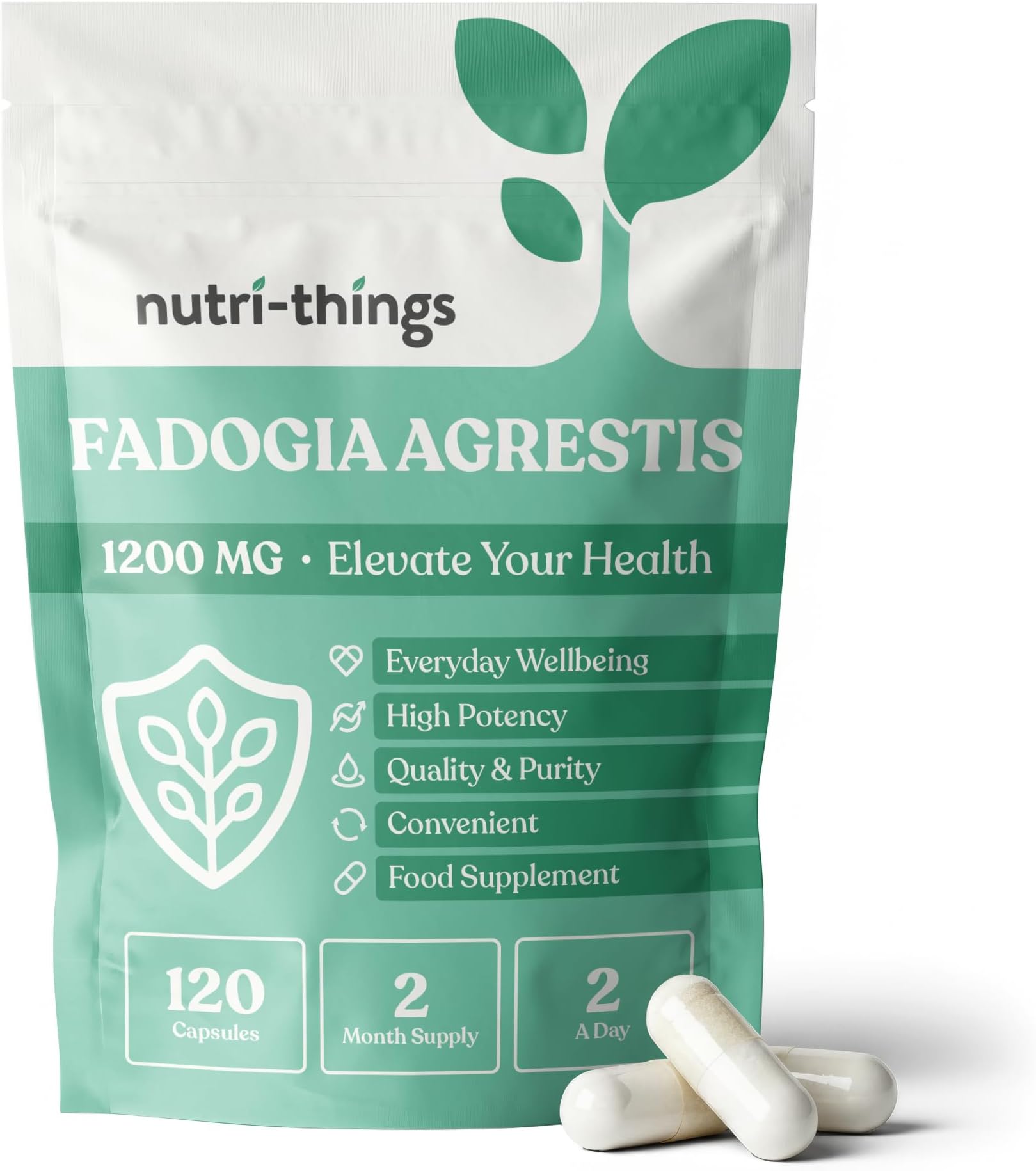 Fadogia Agrestis Capsules 1200mg | 120 Capsules | Increased Energy Levels, Athletic Performance & Endurance