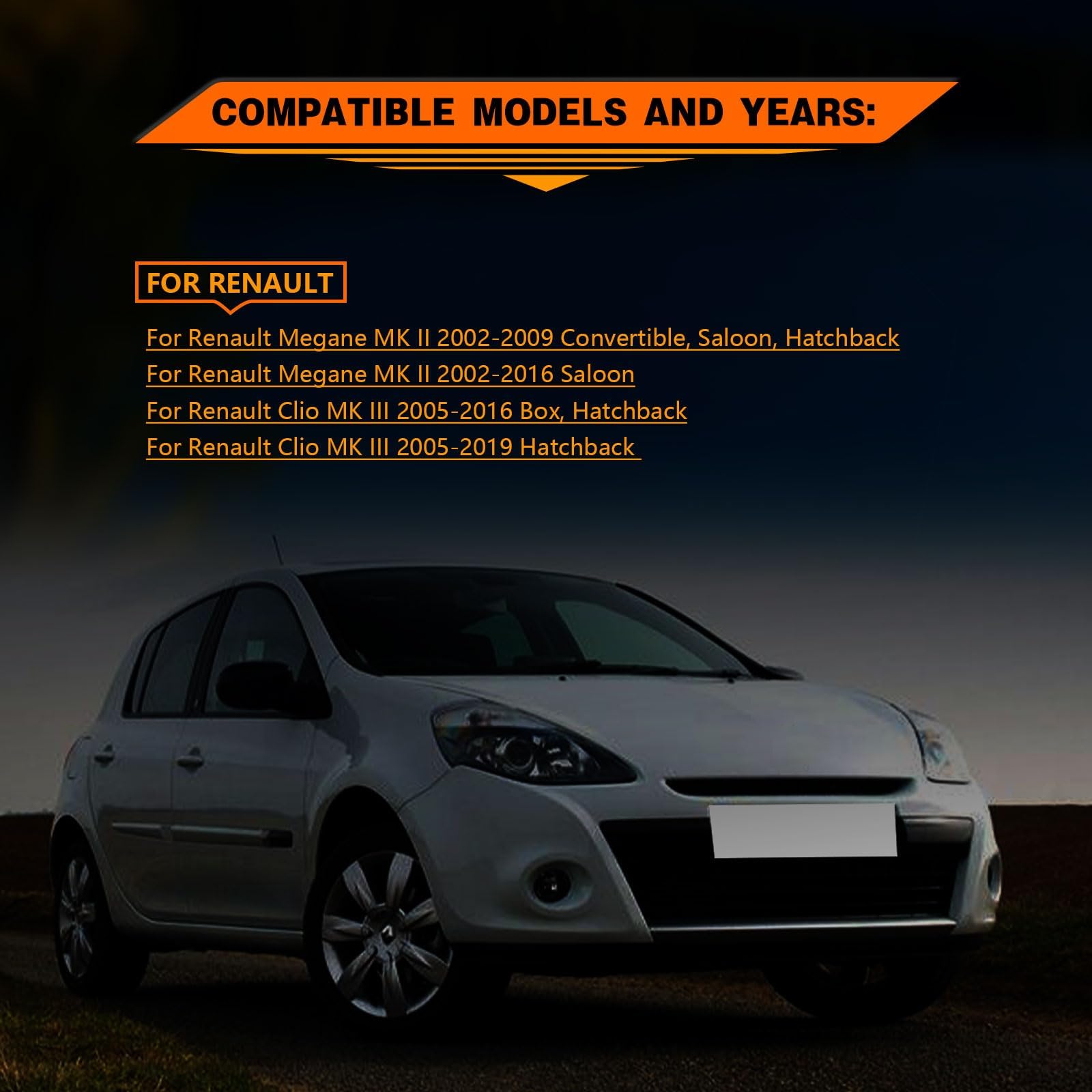Meccanismo di chiusura per portellone posteriore del bagagliaio 8200947699 per Renault Clio Mk3 Megane Mk2 8200076240