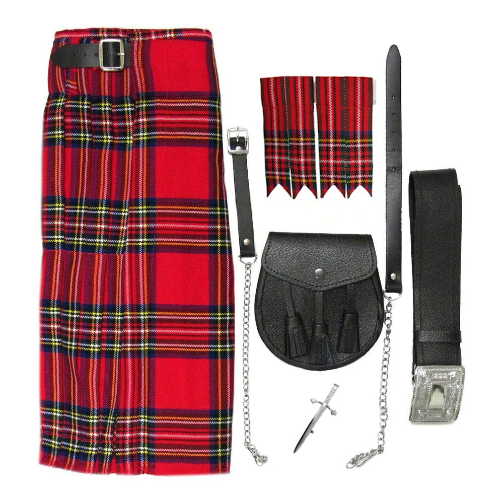 Tartanista Men's Royal Stewart 5-Piece Kilt Outfit 48"
