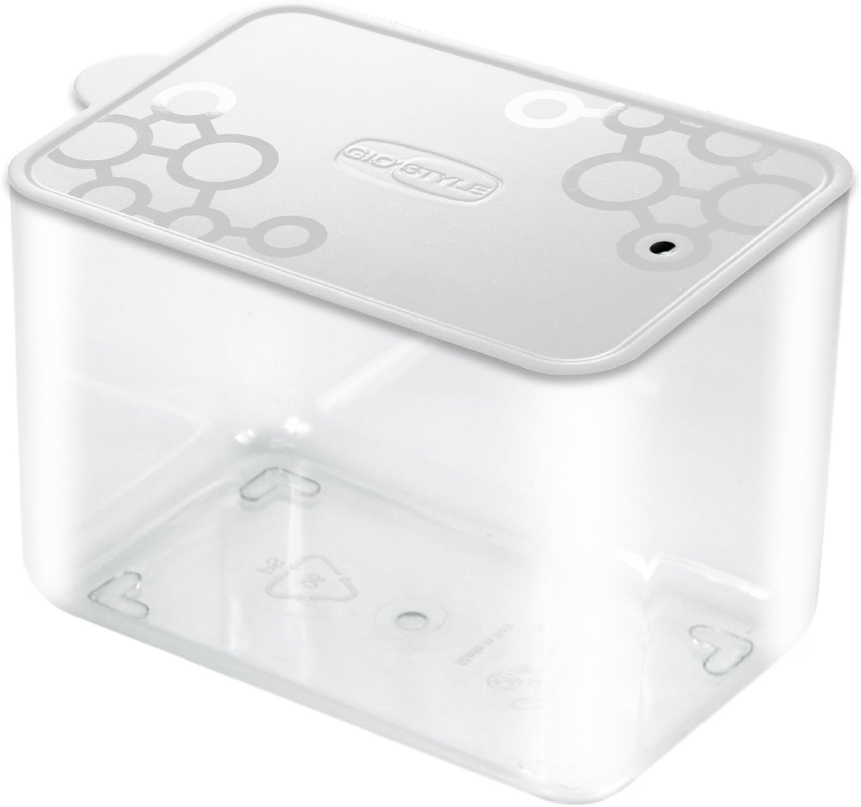 GIO'STYLEGio' Style Forme Rectangular Container, M, Made of Crystal Polystyrene and Polypropylene, White