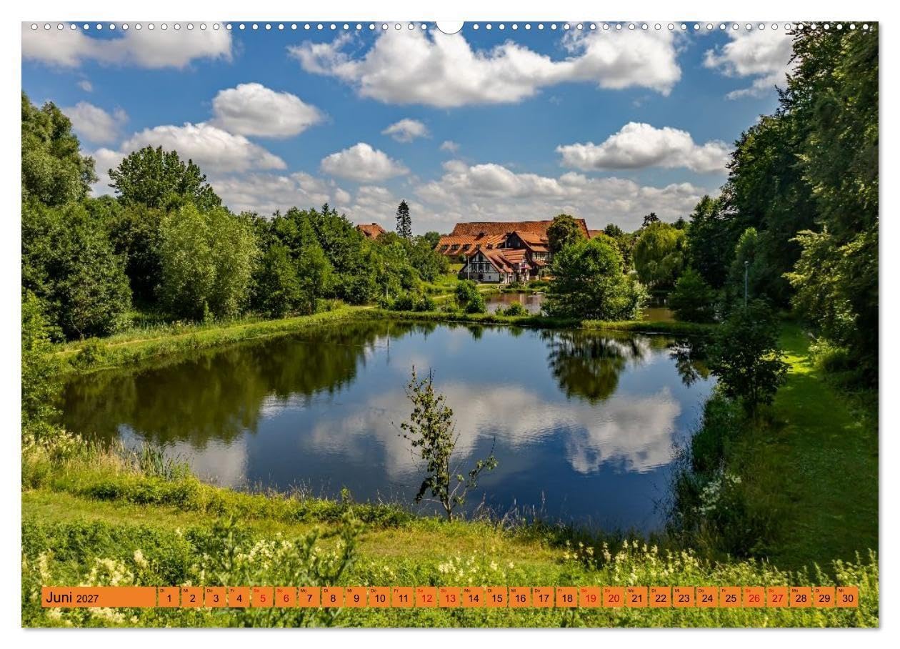 Michaelstein - Kloster mit Klang (hochwertiger Premium Wandkalender 2027 DIN A2 quer), Kunstdruck in Hochglanz: Architektur, Fischzucht, Gärten und ... Michaelstein fasziniert (CALVENDO Orte)