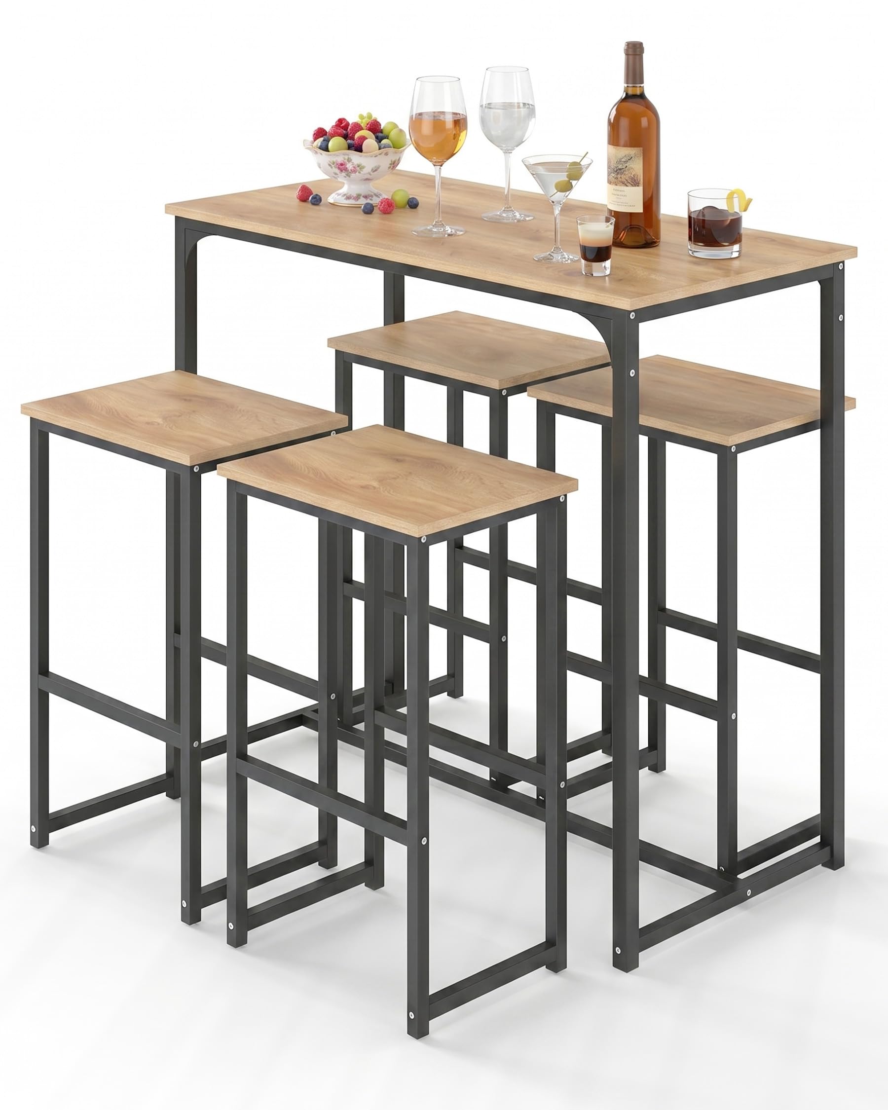 table bar haute avec tabouret 4