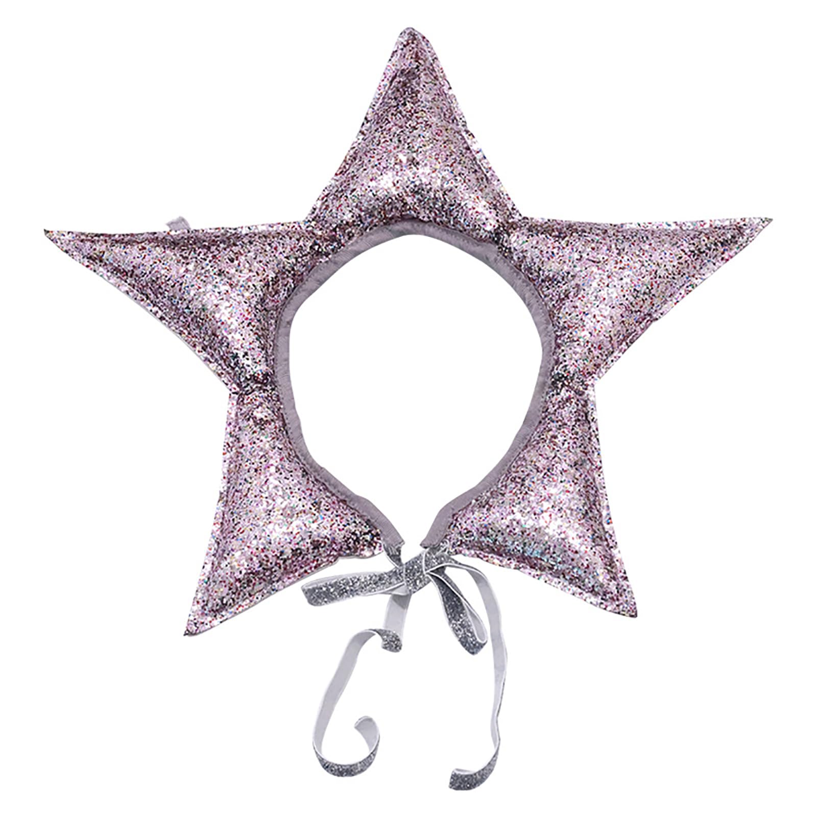Maxtonser Star Headpiece Clip Glittered Star Hat Hair Styling for Halloween Headbands Hat Princess Photo Props