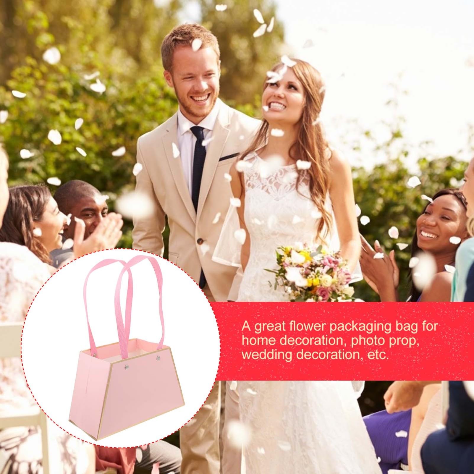 Healeved 16stücke Blumenstrauß-taschen Papier Mit Handliche Verpackung Für Floristen Und Für Hochzeiten Und Feiern Kreative Präsentation Und Aufbewahrung