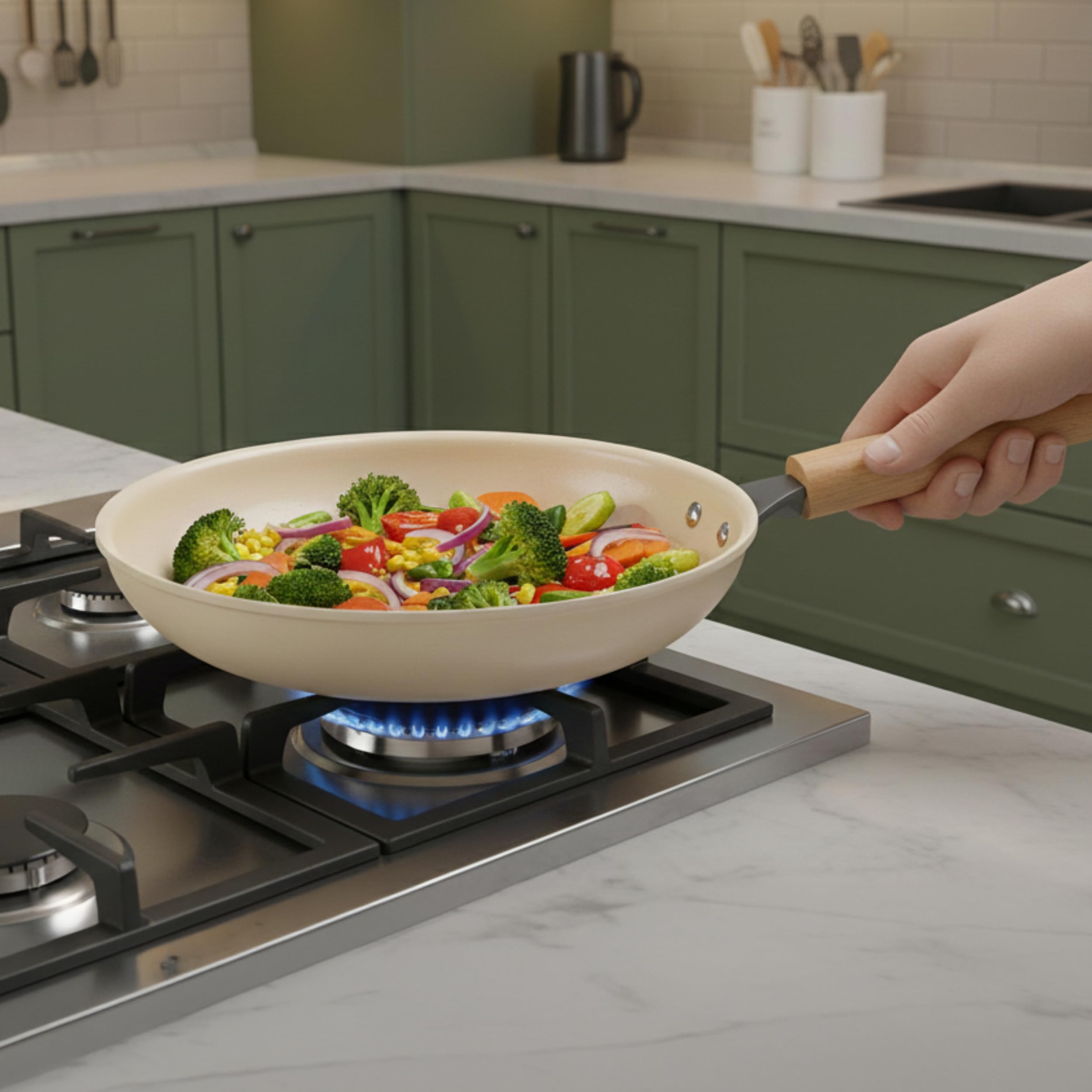 Alda Ceramico Fry Pan - Non-Stick Ceramic Coating -6 Alda Ceramico Fry Pan - Non-Stick Ceramic Coating -6