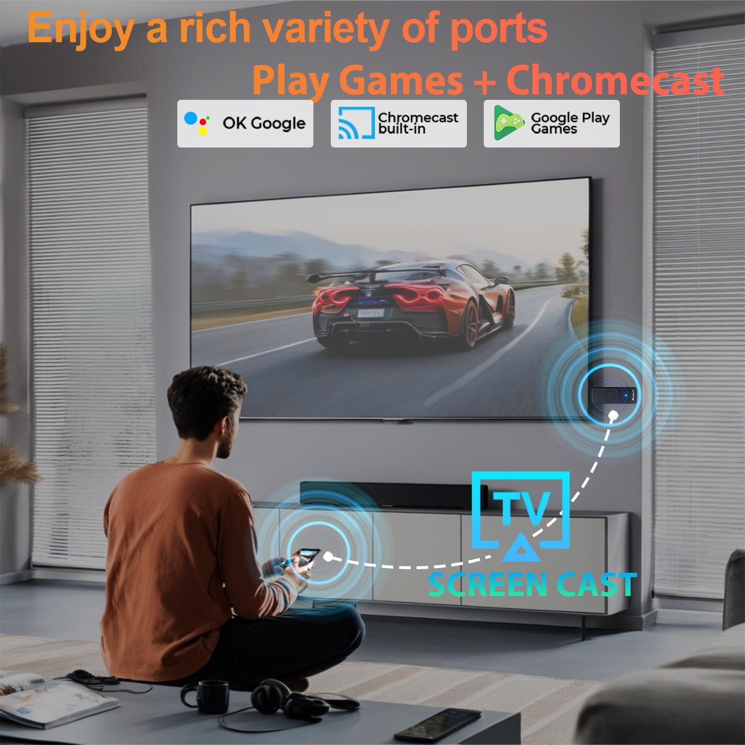 TV Stick Android 14.0 2026 4K Ultra HD TV-Stick 2 GB RAM 16 GB ROM RK3518 CPU Unterstützt 2,4/5GHz WiFi 6 BT 5.0 3D HDR10 Smart TV Box Streaming Media Player mit Assistant Sprachfernbedienung